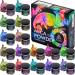 Chameleon Mica Powder - Epoxy Resin Color Pigment 16 Colors Set - Holographic Multicolor Mica Powder - Buy Online on GoSupps.com