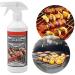 500ML BBQ Oven Cleaner Barbecue Stains Grease Burnt Food Degreaser Remover Degreaser Spray Stainless Steel Cleaner Removes Baked-On Food