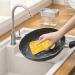 Silicone Dish Sponge Multi-Purpose Dish Brush | Scrub Brush Kitchen Cleaning Tool Sponge Scraper for Easy Cleaning & Dishwashing - Buy Online on GoSupps.com