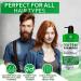 Tea Tree Oil Shampoo - Sulfate & Paraben Free Collagen & Keratin Enriched - Anti-Dandruff Ideal for Oily Hair Salon Quality Treatment for Men & Women - Buy Online on GoSupps.com