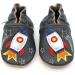 Dotty Fish Soft Leather Baby Shoes | Boys Toddler Shoes with Non-Slip Suede Soles | Space Rocket Design | 0-6 Months to 4-5 Years | 12-18 Months - Buy Online on GoSupps.com