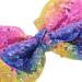 Xansema 8 Sequins Hair Bow Clip - Purple | Large Hair Barrettes for Women, Teens, and Kids - Buy Online on GoSupps.com