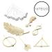 Premium 16-Piece Women's Hair Clip Set - High-Quality Metal Hair Accessories for Beautiful Wedding Hairstyles - Buy Online on GoSupps.com