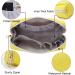 Small Waterproof PU Leather Makeup Bag for Purse - Yellow Cosmetic Pouch with Zipper for Women and Girls - Buy Online on GoSupps.com