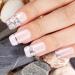Maitys 120pc Short Square Rhinestone Flower Full Cover Press-On Nails - Glossy Acrylic Designs for Nail Salon & DIY Decoration - Women/Girls - Buy Online on GoSupps.com