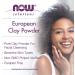 Now Foods European Clay Powder 14 oz - Natural Skin Detox & Beauty Treatment - Buy Online on GoSupps.com