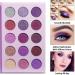 Afflano 15-Color Makeup Palette - Highly Pigmented Matte & Glitter Eyeshadows in Purple Pink and Silver | Perfect for Girls & Women - Buy Online on GoSupps.com
