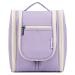 Travel Hanging Toiletry Wash Bag Makeup Cosmetic Organizer for Women (Light Purple (Medium))