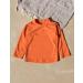 Leveret Long Sleeve Baby Boys Girls Rash Guard UPF 50+ Swim Shirt | Orange | 12M-5T - Buy Online on GoSupps.com