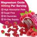 Magnesium Oxide Gummies 400mg for Nerve & Muscle Support - Chewable Supplement for Adults & Kids Sugar-Free Non-GMO Raspberry Flavor 60 Count - Buy Online on GoSupps.com