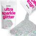 Hemway | Ultra-Shine Glitter FINE 1/64" 0.15" 0.4mm 375 Micron 100g Silver Holographic Silver Holographic Fine - 100g