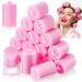 18 Pieces Sponge Hair Rollers Large Soft Foam Hair Styling Curlers 40 mm Large Size Hairdressing Curlers for Women and Kids 1.6x2.8 Inch (Pack of 18) Pink