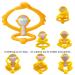 Mombella Teething Ring Toy - Pink Rose Monkey - Safe & Soothing for Babies | International Shipping Available - Buy Online on GoSupps.com