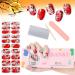Halloween Gel Nail Polish Strips EBANKU 20 Stickers Halloween Gel Nail Polish Stickers Fulll Wraps Nail Art Stickers Skull Blood Gel Stickers with Nail File and Stick