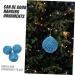 Zerodeko 3pcs Christmas Foam Ball Christmas Window Pendant Wrapped Hanging Ball Party The Tree Sticky Powder Blue 8X8X8CM - Buy Online on GoSupps.com