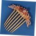 Angoily Opal Comb Wedding Hair Accessories for Brides Tooth Comb Hairbrushes for Woman Comb Wide Tooth Comb Hair Clip Hair Comb for Women Fine Tooth Alloy Small Comb Purple Metal - Buy Online on GoSupps.com