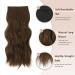 Feshfen Clip-In Hair Extensions - 4PCs 50cm Chestnut Brown Wavy Synthetic Hair - 180g Full Volume for Women - Buy Online on GoSupps.com