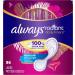 Always Radiant Liners Unscented 96 Count x 4 Packs (384 Count) - Packaging May Vary - Buy Online on GoSupps.com
