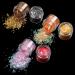 12 Colors Mermaid Nail Chunky Glitter - Ultra-Thin Fluorescent Glass Paper Sequin Flakes Sticker for Nail Art, Hair, Body - DIY Craft Supplies - Buy Online on GoSupps.com
