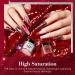 AZUREBEAUTY Silver Red Dip Powder Set | 6 Colors Sparkling Glitter Red & Burgundy | No Lamp Needed | DIY Nail Art Kit & Salon Gifts for Women - Buy Online on GoSupps.com