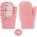 Cute Fox Knitting Short Full Finger Gloves for Toddler Kids | Thermal Plush Lining | 1-3 Yrs | Perfect for Winter, Cycling, Camping | Car/Pink - Buy Online on GoSupps.com
