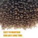 Gogo Curl 14 Inch 8 Packs Ombre Dark Brown Curly Crochet Hair for Black Women - Wavy Beach Curls Synthetic Braiding Extensions - Buy Online on GoSupps.com