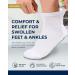 Diabetic Ankle Socks with Grips | 6 Pairs Bright Colors - Non Slip & Non Binding Diabetic Socks - Buy Online on GoSupps.com