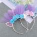Lurrose Glitter Mermaid Headband Cute Cat Ear Hair Bands Mesh Hair Hoop Headdress Party Supplies Decorations for Baby Girls Kids (Blue) Picture 2 - Buy Online on GoSupps.com