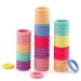 200PCS Baby Toddler Hair Ties  Multicolor Hair Ties  No Crease Hair Elastics Small Ponytail Holders Hair Ties for Kids Girls Pinky color