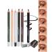 6 Colors Eyeliner Gel Pencil Set Waterproof Smudge proof Long Lasting Rich Color Nude Black Brown White Blue Green Eyeliner Pencil Waterline Multi-Use Cream Eye Liner Brightener Pen with Sharpener Set (6 Colors)