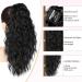 PORSMEER Ponytail Extension Claw Clip Ponytail Hair Extensions Black Natural Looking Long Curly Wavy Multi Layered Fluffy Synthetic Hairpiece for Women Girls Daily Wear or Party 18inch - Buy Online on GoSupps.com