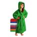 Arus children's bathrobe with hood for boys and girls 100% cotton terry (380 g/m ) long eco-tex certified large color selection 164 frog green