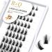 Cluster lashes 72 Clusters B&Q Lash Clusters D Curl Individual Cluster Lashes Natural Eyelash Clusters DIY Lash Extensions Soft Fluffy Cluster Eyelash Extensions (UK-FD-B38-D-16) D-16 mm B 38