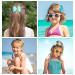 Yellow Blue Water Hair Bow Clip - Waterproof Transparent Pool Bow for Girls, Teens & Children - Buy Online on GoSupps.com