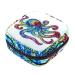 Colorful Octopus Print Women Napkin Storage Bag Portable Zippered Napkin Pouch for Teen Girls Women Ladies