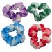 Topkids Accessories 4pc Scrunchies for Girls and Women Hair bobbles for Women Hair Ties Hair Scrunchies Hair Accessories Elastic Hair Bands for Women (Tie Dye)
