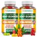 Hempbridge Hemp Gummies - 2 Pack - Made in USA - Safe and Natural Omega 3 Supplement with Hemp Oil for Pain and Inflammation Relief - Max Value in Each Gummy - Vitamins B & E and Omega 3, 6, 9 60 Count (Pack of 2)