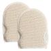 2 pieces of peeling glove shower sponge for peeling from hemp & linen shower sponge for peeling/body scrub double -sided shower gloves linen massage shoe for body washer body peel tools beige