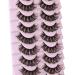 Wiwoseo 10 Pairs Natural Faux Mink Wispy Strip Lashes - 3D Fluffy Volume Eyelashes - Buy Online on GoSupps.com