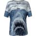 UIKMNH Women's Shark Print Kaftan T-Shirt - Grey, Size XL - Buy Online on GoSupps.com