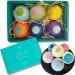 6 Extra Large 5.2 oz. Hand Made Vegan Organic Bath Bomb Set Perfect for Bubble & Spa Bath (Christmas Packed Box) - Buy Online on GoSupps.com