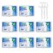 Dental floss sticks one -way toothed dental dental dental care interdental flosser with portable travel case and toothpick perfect for families hotels and travel (400 pieces) 0.00 m (400 pack)