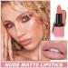 Matte Nude Lipstick - Velvet Heart Shaped Long Lasting Non-Stick Cup Lip Tint for Women - 03 Nude | Shop Internationally - Buy Online on GoSupps.com