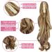 FXYTK Claw Clip Ponytail Hair Extension 18 Curly Ash Blonde Mix Ginger - Jaw Ponytail Extension - Buy Online on GoSupps.com