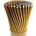 FAMASTON 150-pack Biodegradable Gold Paper Straws - Disposable Drinking Gold Straws - Gold Sticks for Cake Pops in Birthday, Anniversary, Wedding, Holiday Celebrations, Party Decor, and Supplies