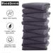 Microfiber Facial Cloths 12-Pack - Fast Drying Soft Makeup Remover Washcloths - Grey 12x12 Inches - Buy Online on GoSupps.com