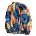 Melanin Crown Silk Hair Wrap for Sleeping - Premium Satin Bonnet for Curly Hair | Protects Against Breakage | Beautiful Teal Design - Buy Online on GoSupps.com