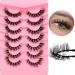 7 Pairs Cat-Eye Faux Mink Lashes - 16mm Curly Volume Eyelashes for Natural Look | Wispy Fox Eye Lashes (Z10) - International Shipping Available - Buy Online on GoSupps.com