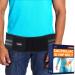 FEATOL SI Belt Sacroiliac Hip Belt for Sciatica Pain Relief-Extra Compression Support Hip Brace for Pelvic Sciatica Trochanteric Hip and Lower Back Pain relief-SI Joint Belt for Men Women-Large Large Black