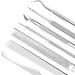 ZIZZON 7Pcs Stainless Steel Ingrown Toenail File and Lifter Set - Pedicure Tools for Manicure Treatment and Removal - Under Nail Cleaner Included (Silvery) - Buy Online on GoSupps.com